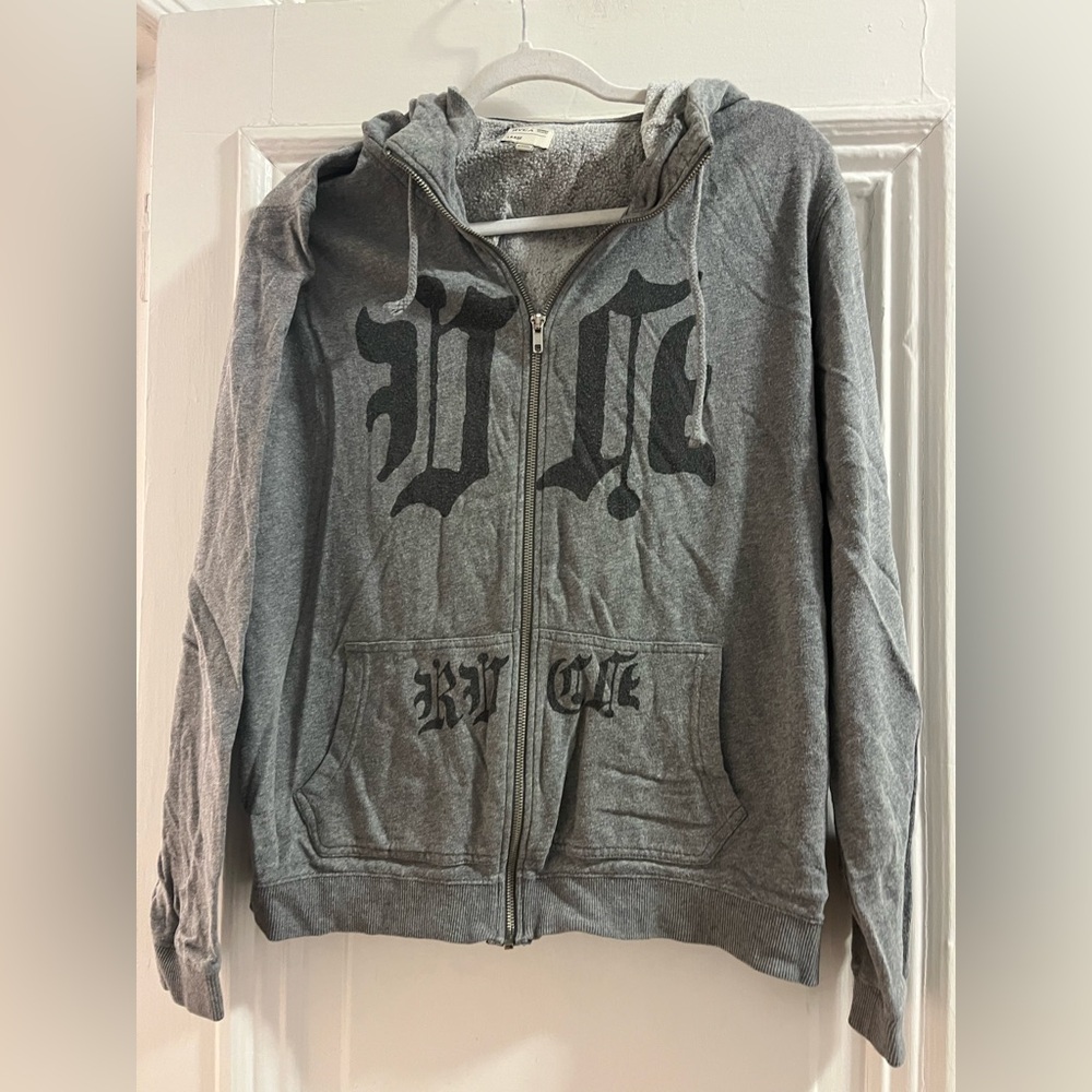 RVCA Gray Zip-Up Hoodie